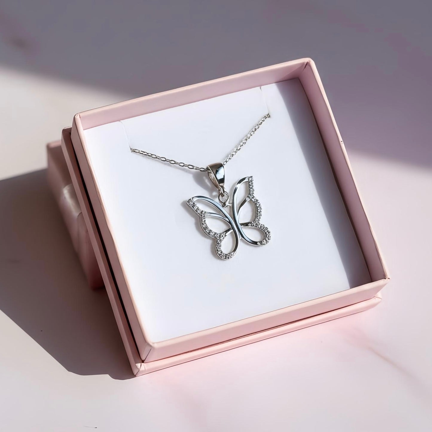 Sterling Silver Butterfly Necklace