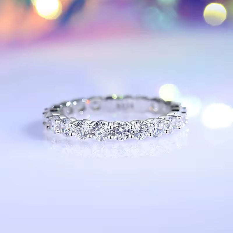 Blask Sterling Silver Ring – Sparkling Cubic Zirconia