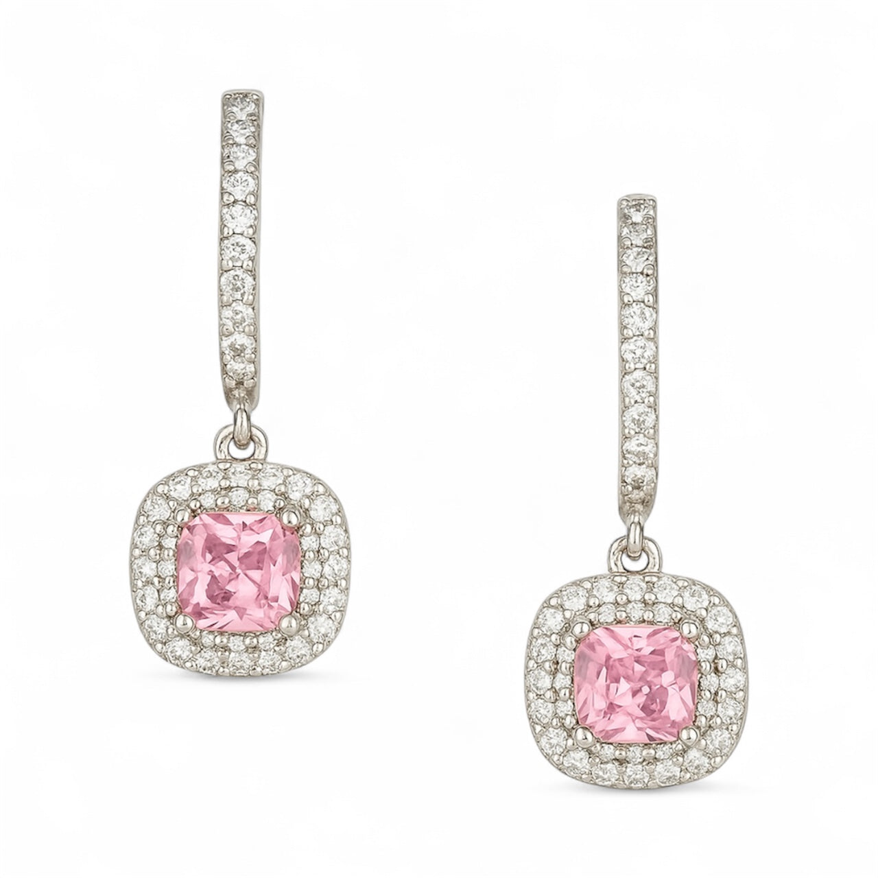 Pink Radiance Earrings - Sterling Silver