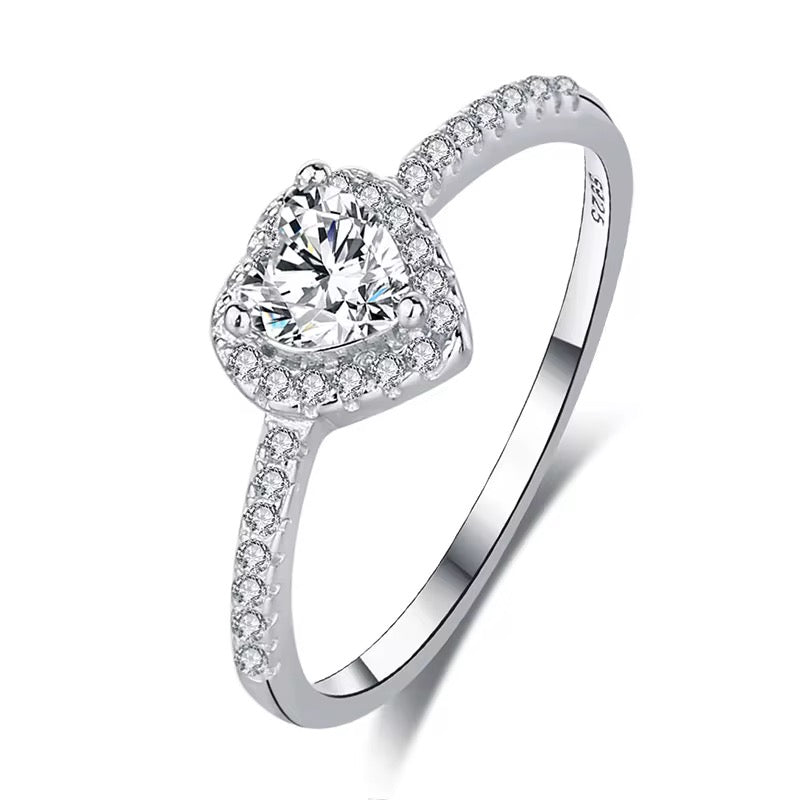 Aurora Sterling Silver Ring - Romantic & Sparkling