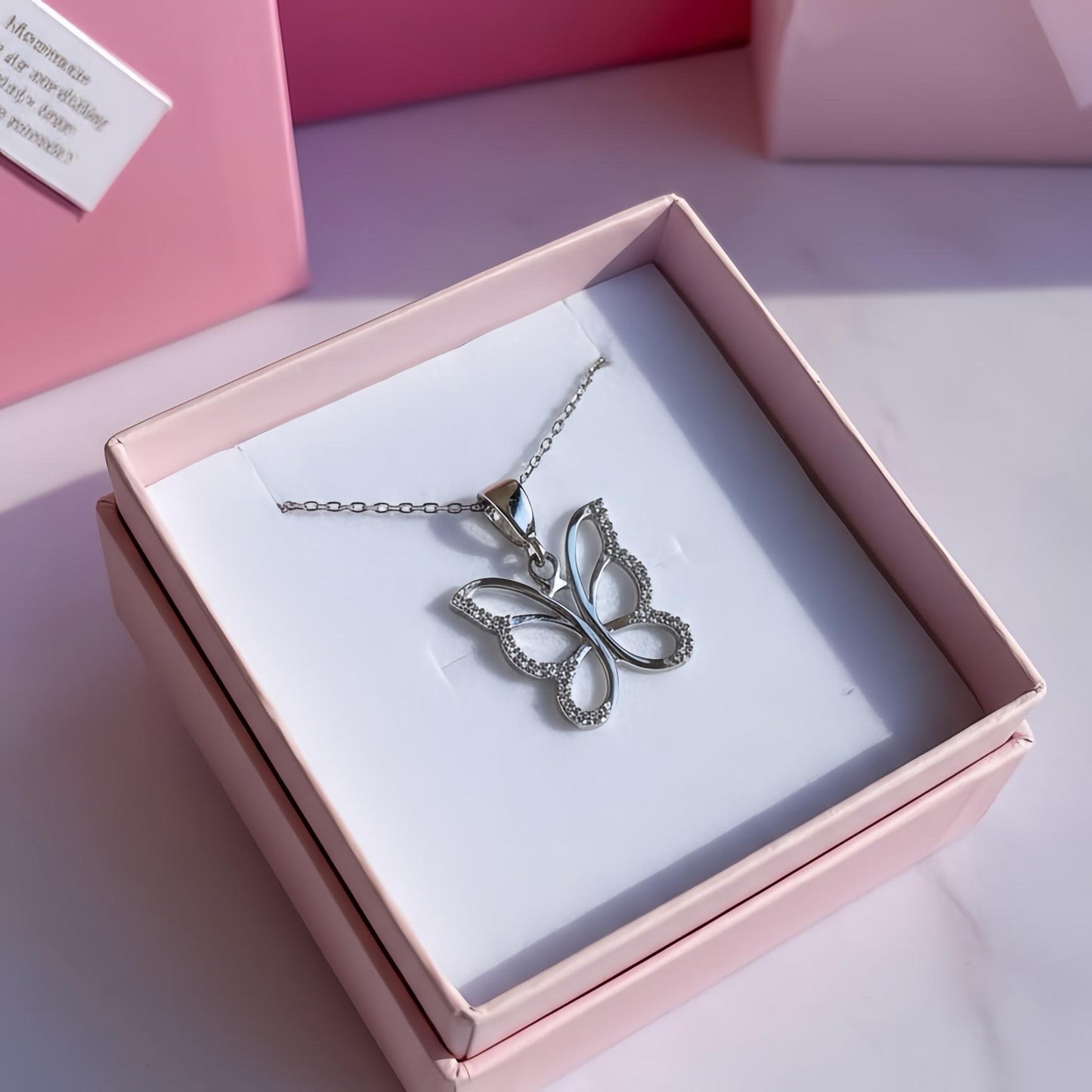Sterling Silver Butterfly Necklace