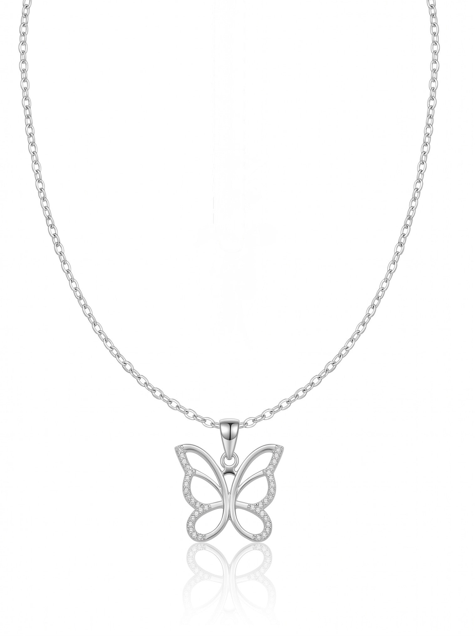 Sterling Silver Butterfly Necklace