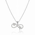 Infinity Heart Necklace - Sterling Silver
