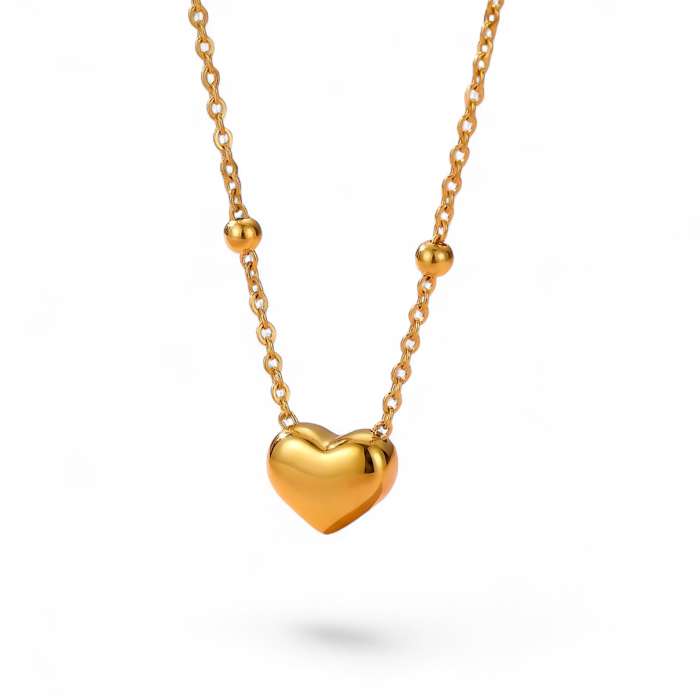 Simple Heart Necklace - Stainless steel