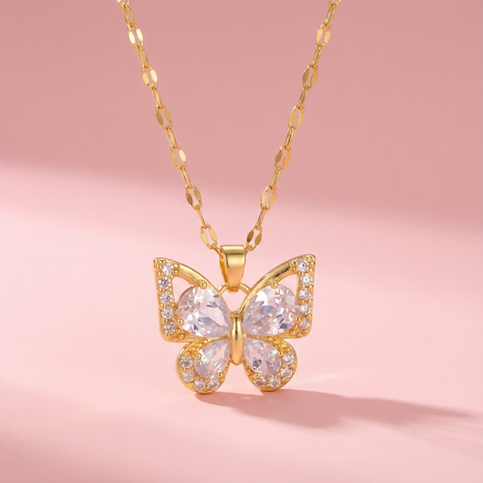 Butterfly Necklace - Stainless steel