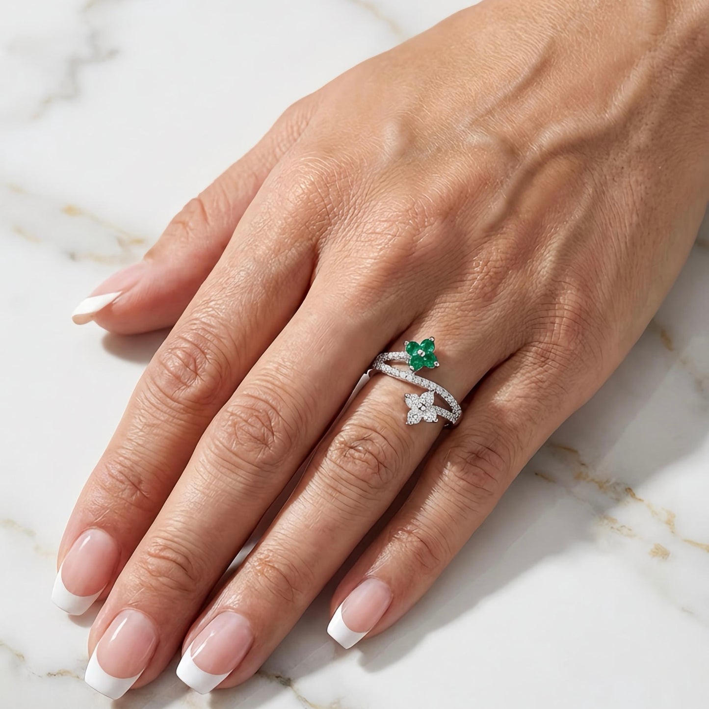 Floral Sterling Silver Dream Ring