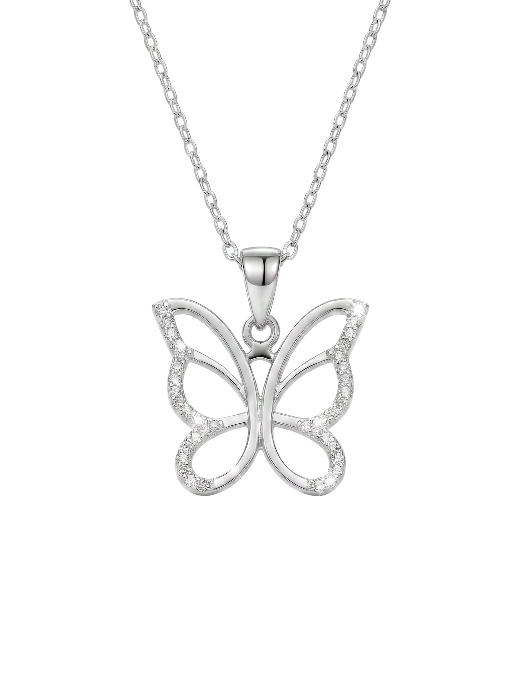 Sterling Silver Butterfly Necklace