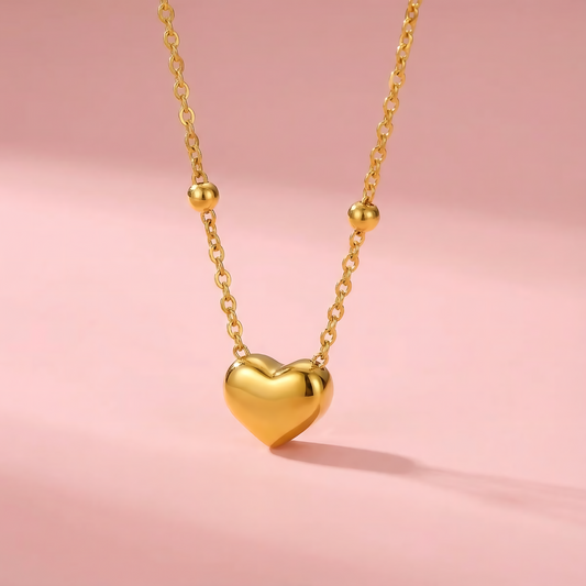 Simple Heart Necklace - Stainless steel