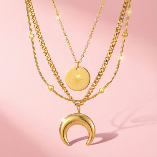 Layer Necklace - Stainless steel