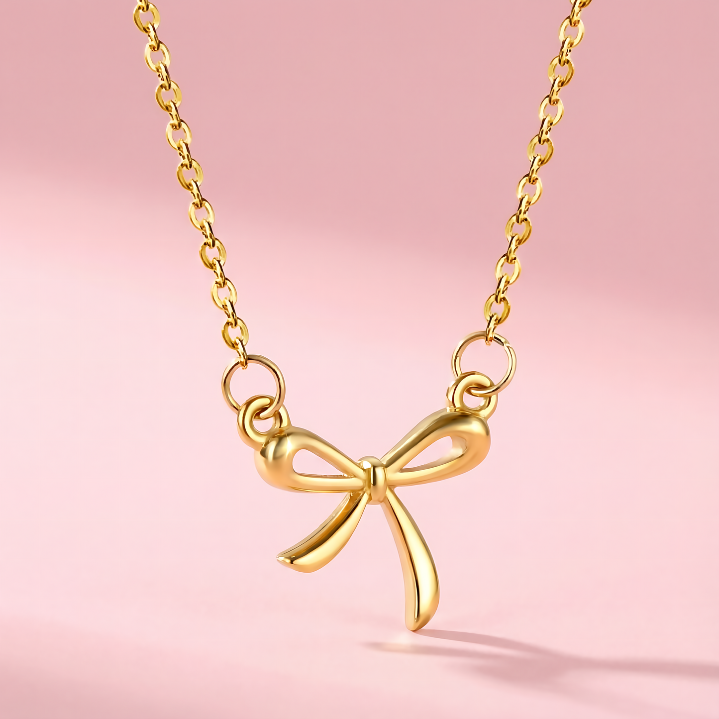 Bow Necklace – Stainless steel