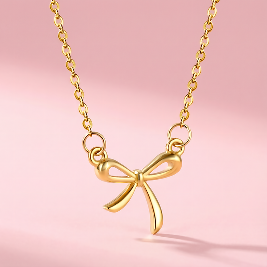 Bow Necklace – Stainless steel