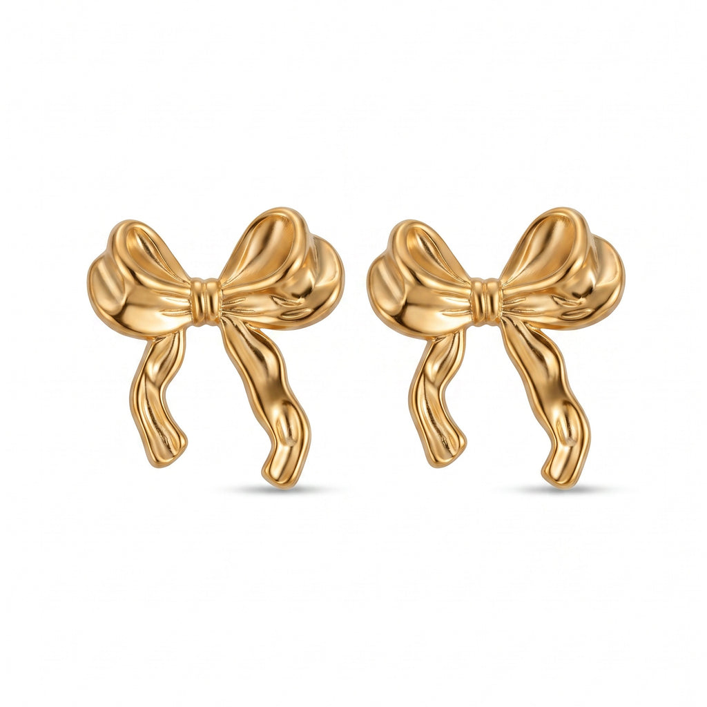 Bow Earrings - Stainless steel