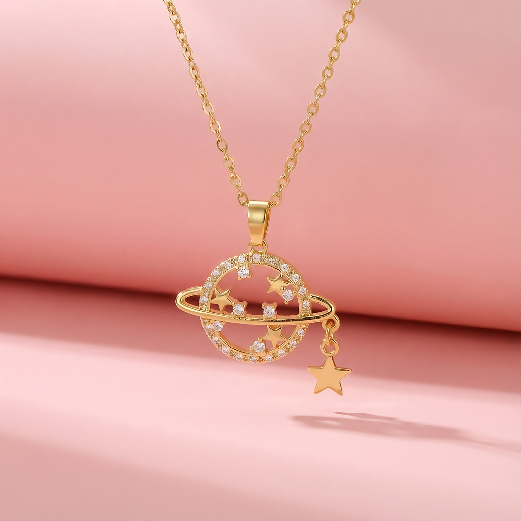 Planet Stainless steel Necklace