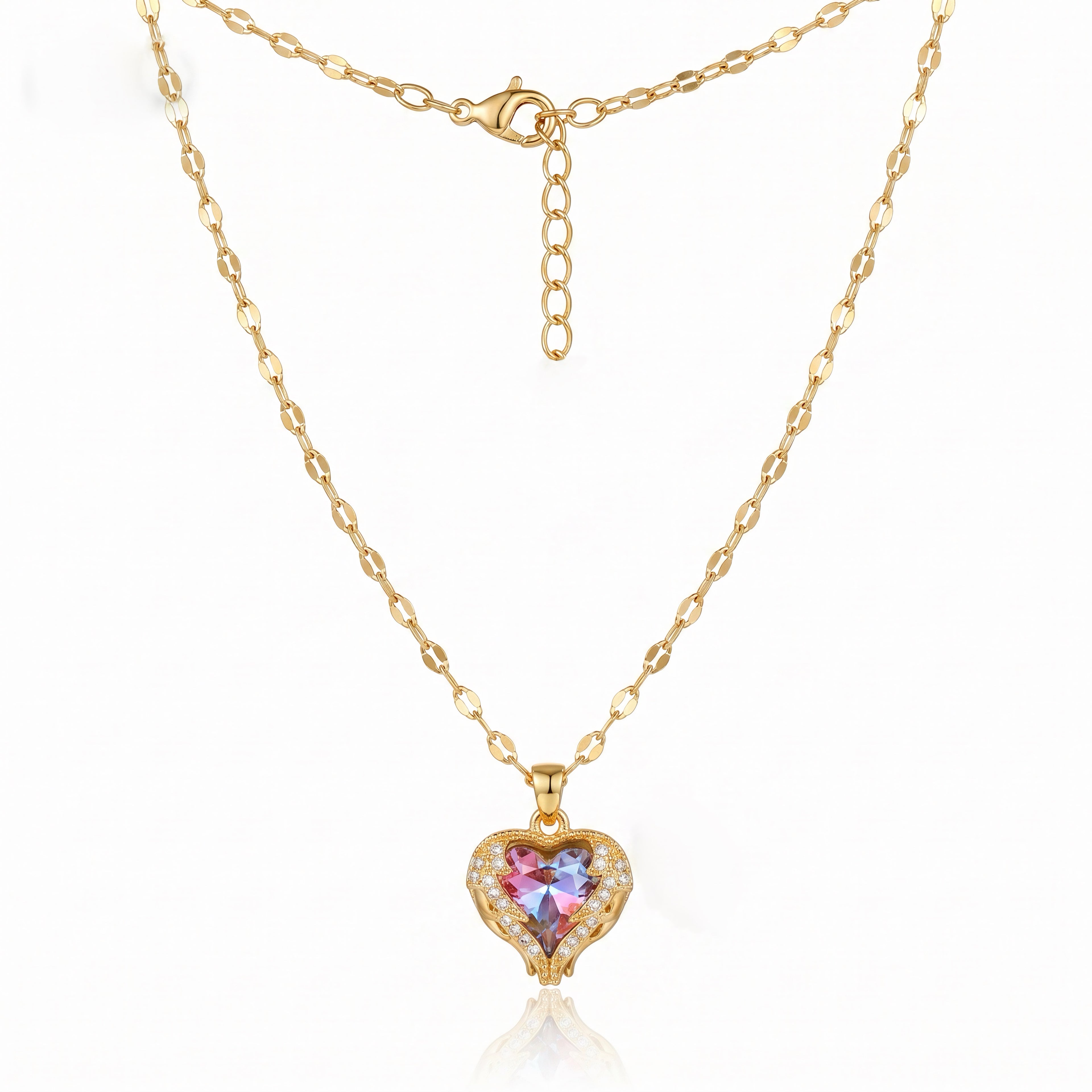 Heart Pendant Necklace – Stainless Steel
