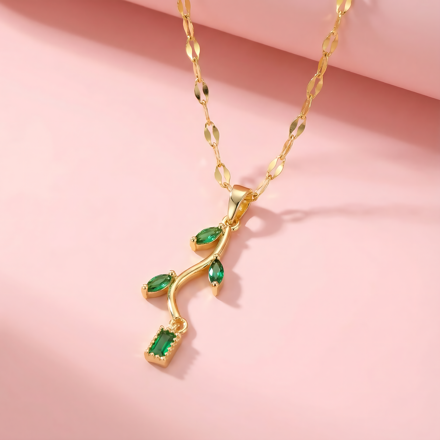 Leaf Necklace - Stainless steel