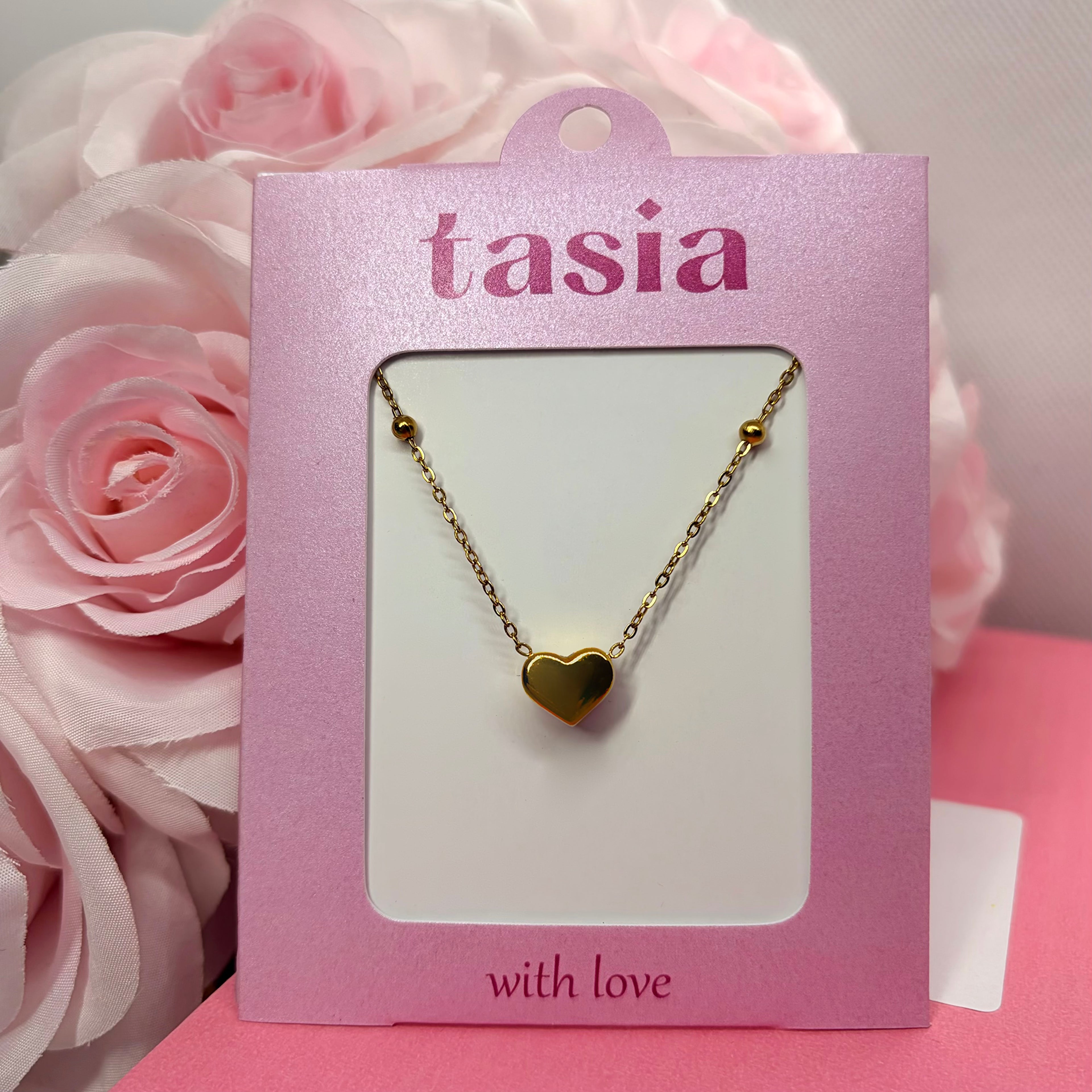 Simple Heart Necklace - Stainless steel