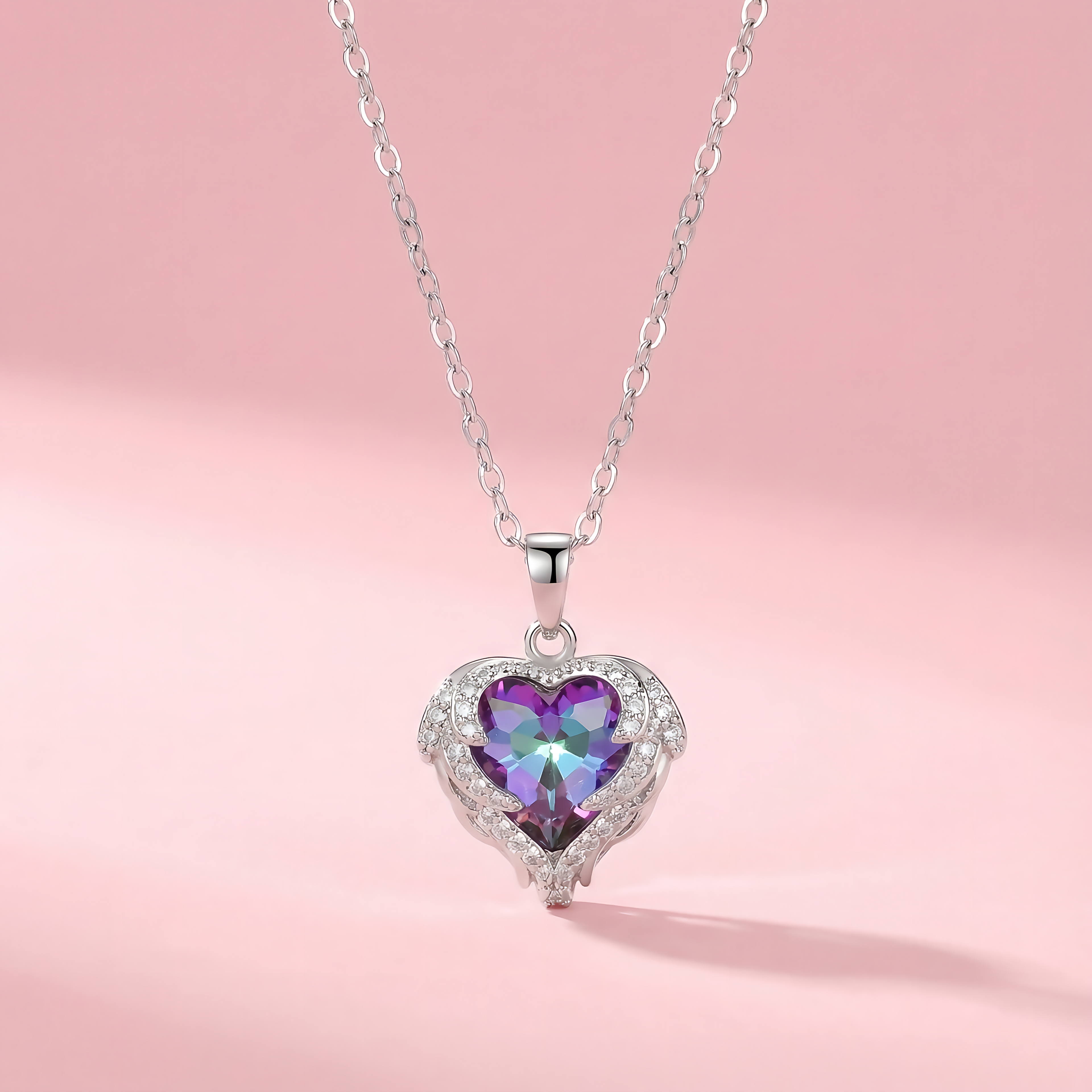 Heart Pendant Necklace – Stainless Steel
