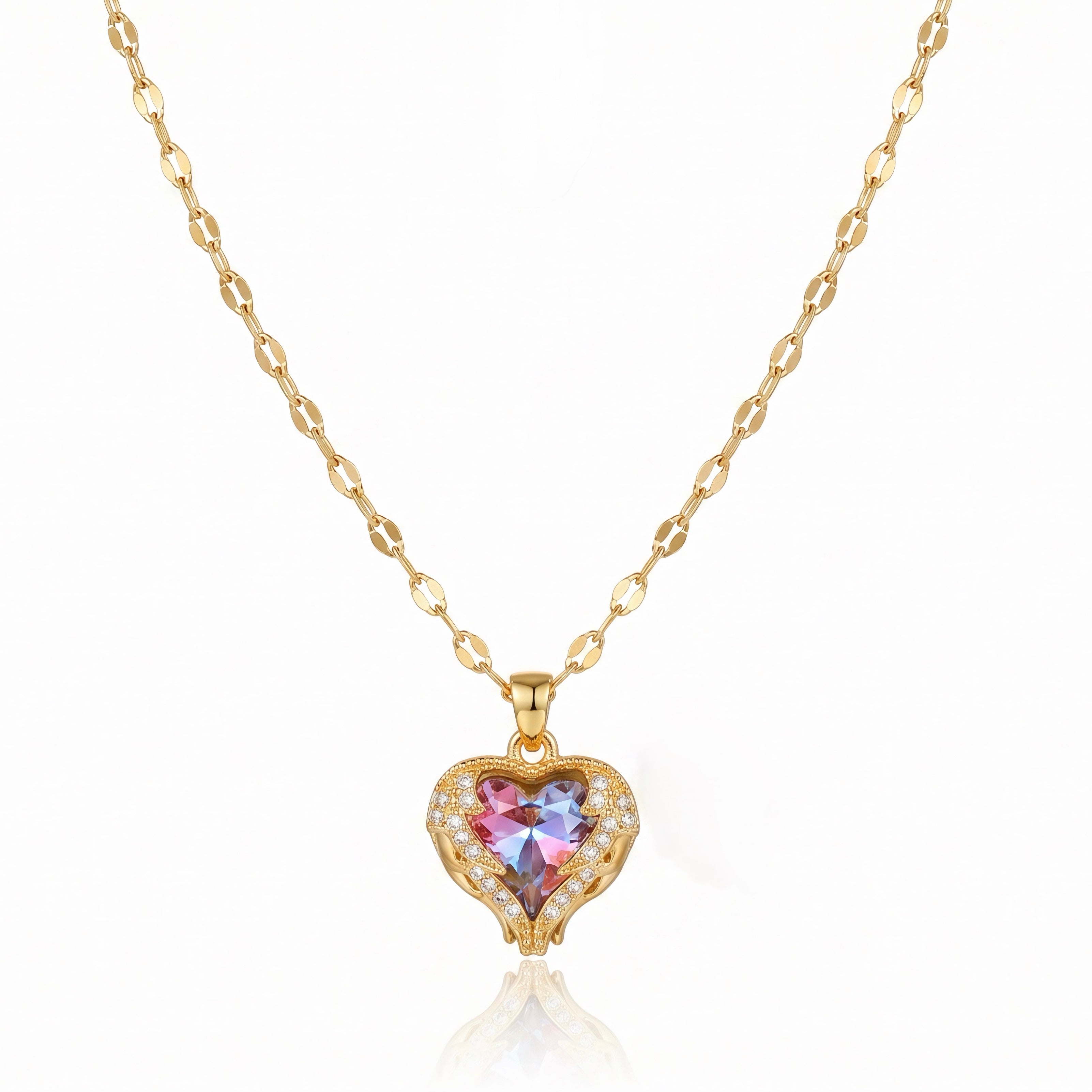 Heart Pendant Necklace – Stainless Steel