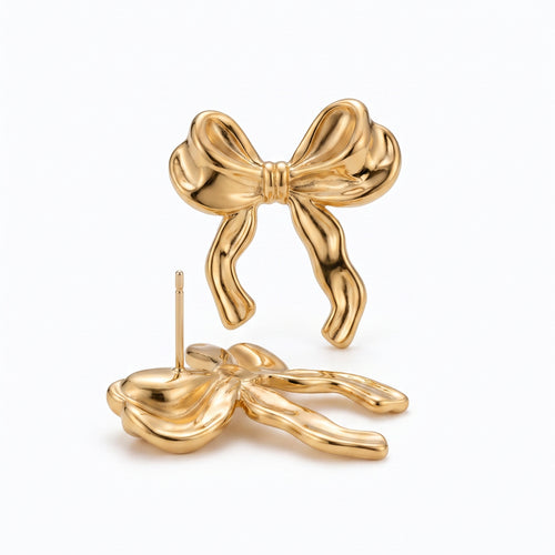 Bow Earrings - Stainless steel