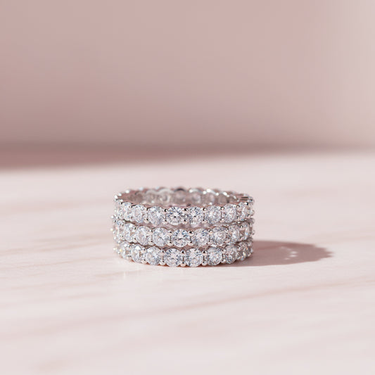 Blask Sterling Silver Ring – Sparkling Cubic Zirconia