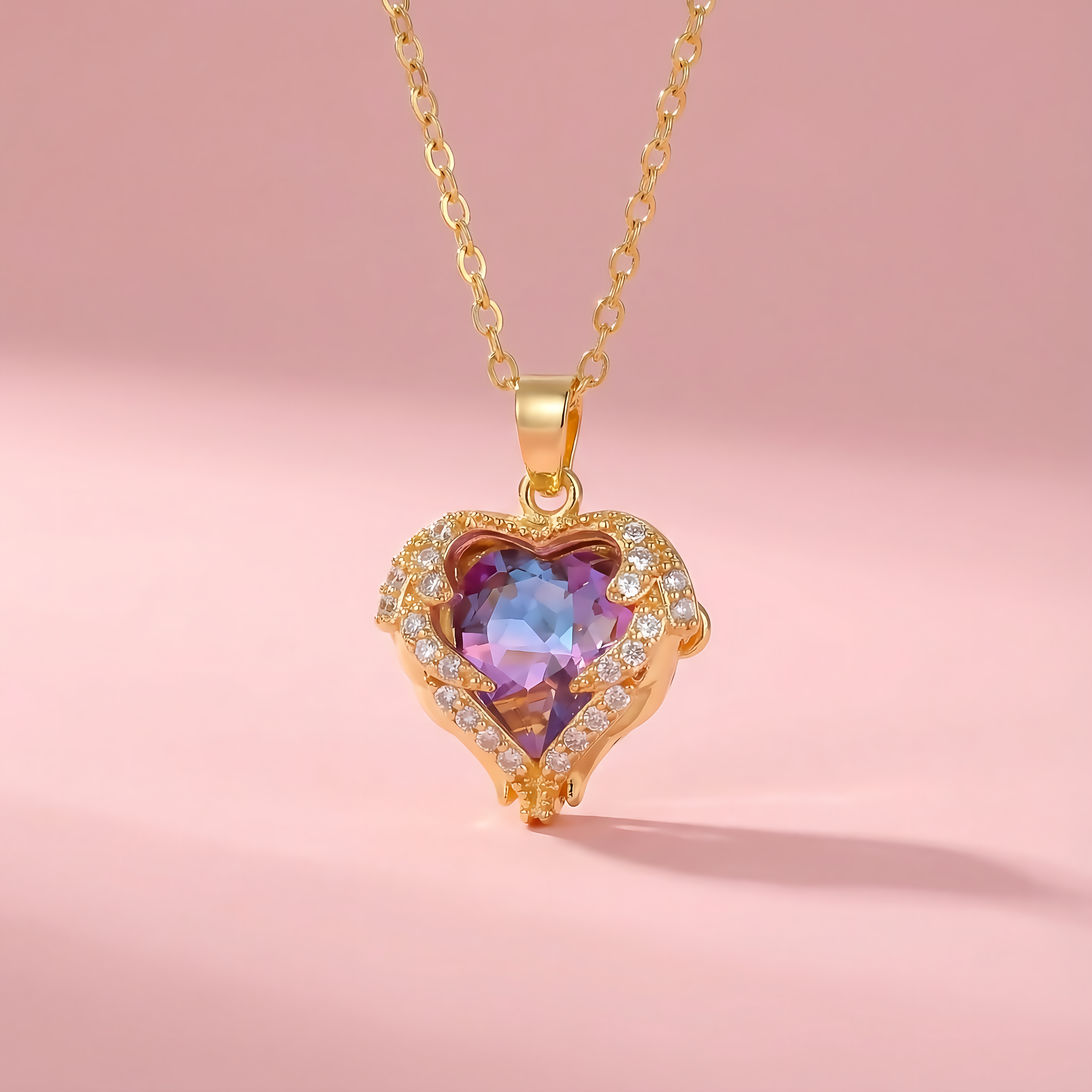 Heart Pendant Necklace – Stainless Steel