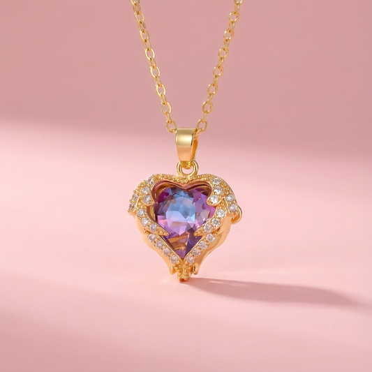 Heart Pendant Necklace – Stainless Steel