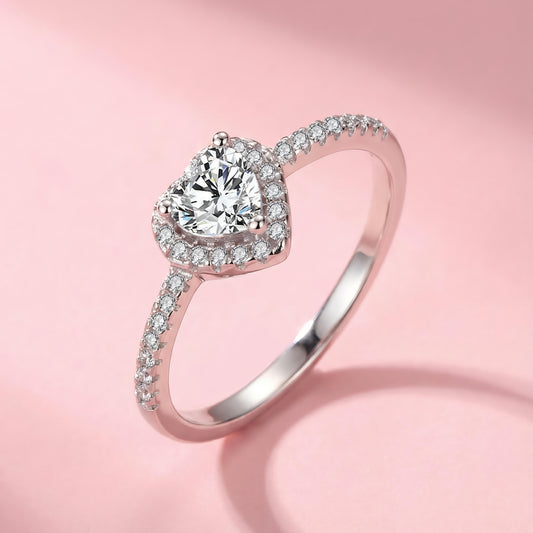 Aurora Sterling Silver Ring - Romantic & Sparkling