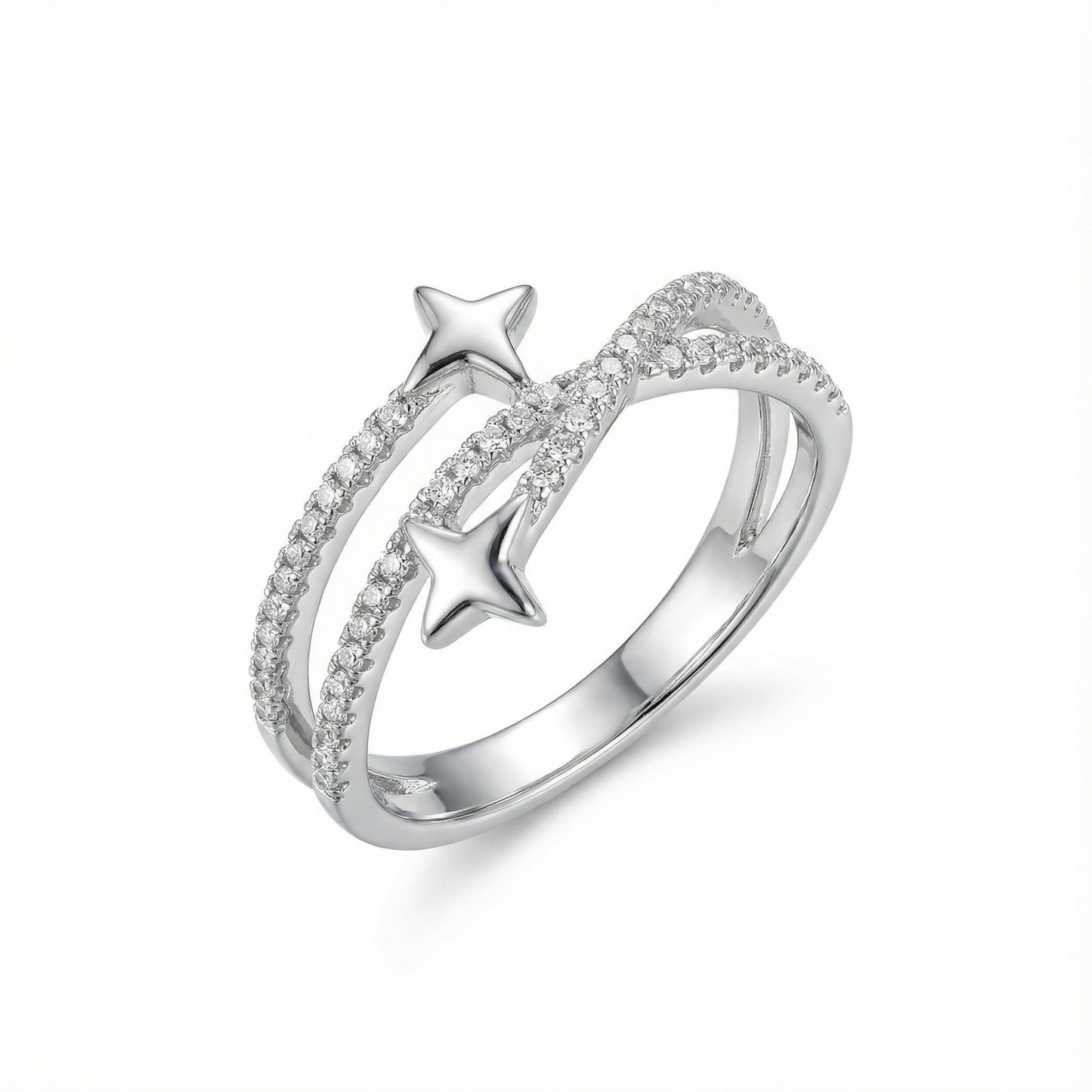 Twinkle Star Sterling Silver Ring