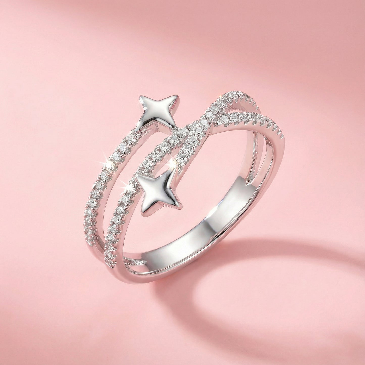 Twinkle Star Sterling Silver Ring