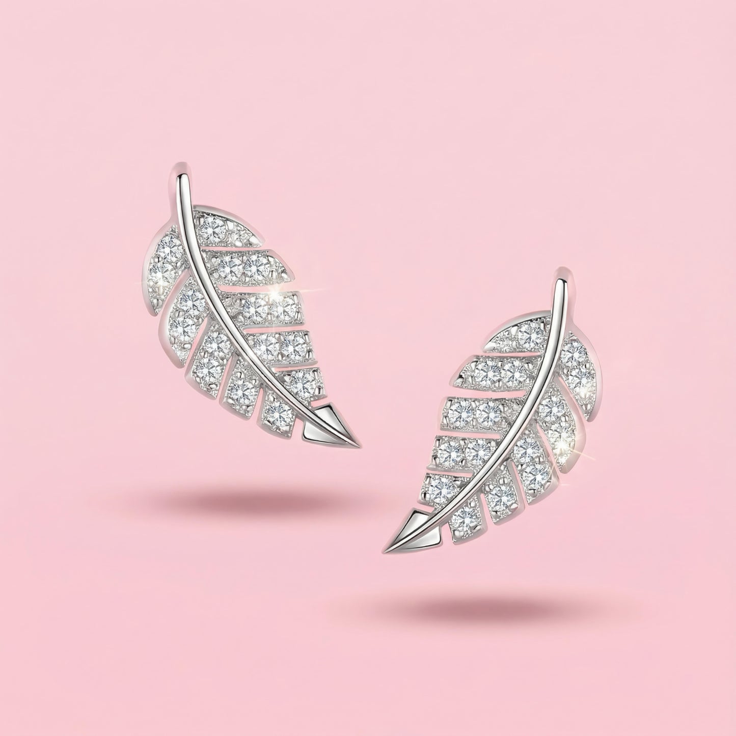 Sterling Silver Feather Earrings – Elegant & Symbolic Design