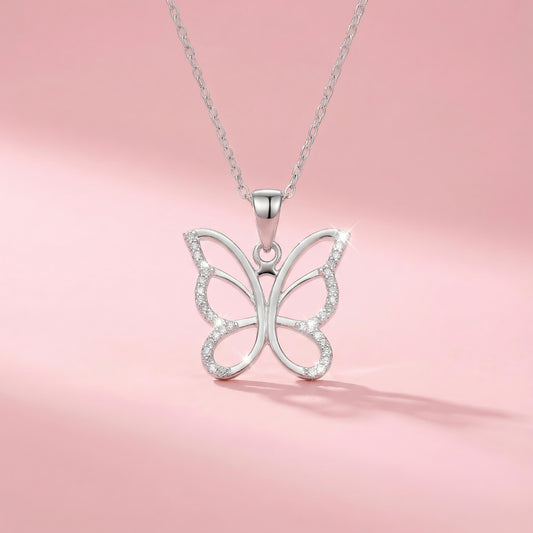 Sterling Silver Butterfly Necklace
