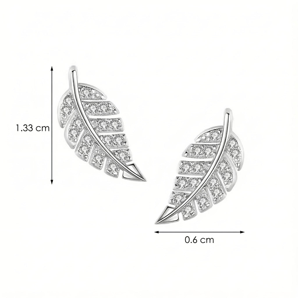 Sterling Silver Feather Earrings – Elegant & Symbolic Design